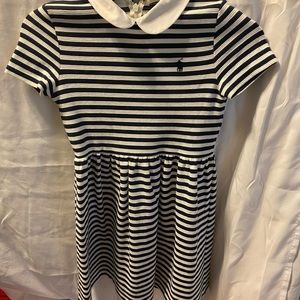 Navy Blue & White Polo Dress size 8-10